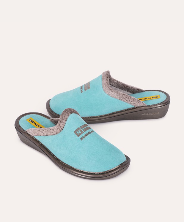 nordikas ZAPATILLAS DE CASA MUJER AFELPADO MENTA