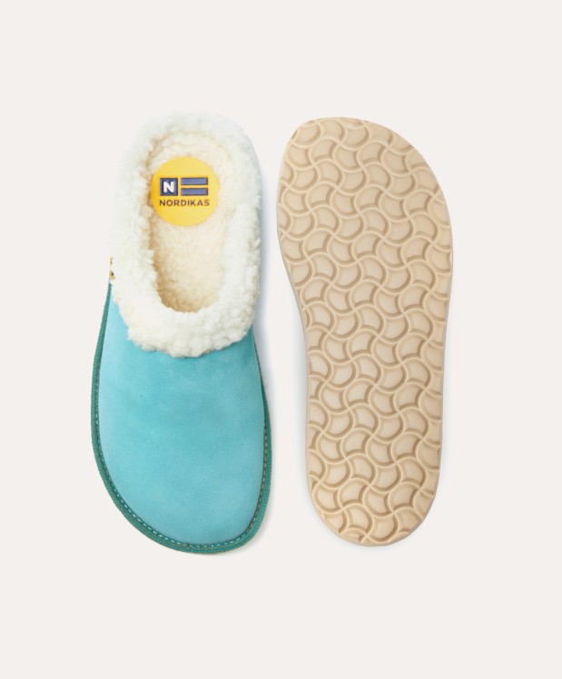 Nordikas ZAPATILLAS DE CASA MUJER AFELPADO MENTA