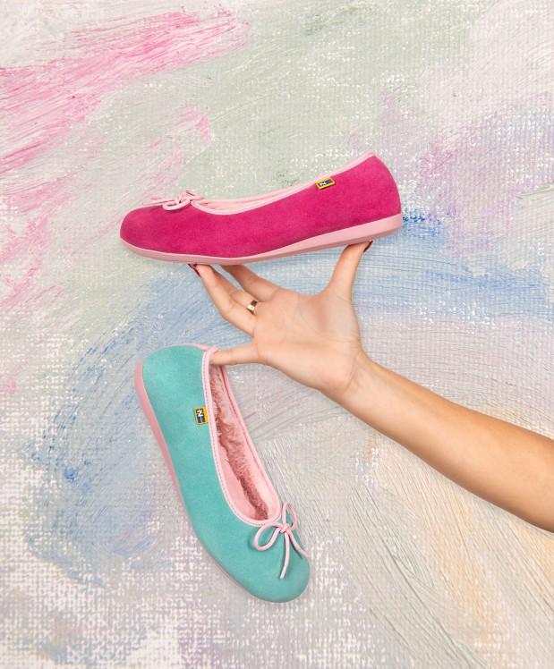 Nordikas ZAPATILLAS DE CASA MUJER AFELPADO MENTA