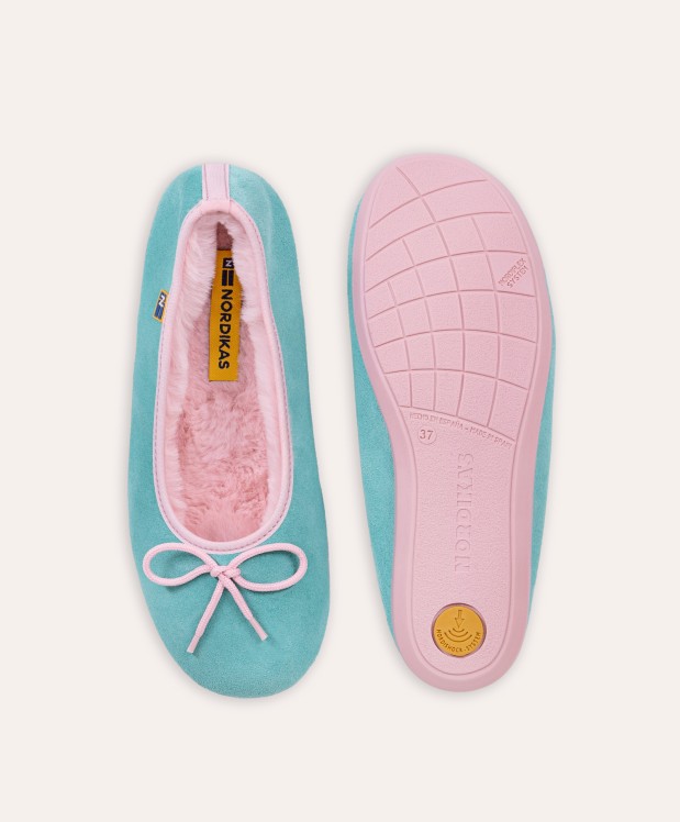 Nordikas ZAPATILLAS DE CASA MUJER AFELPADO MENTA