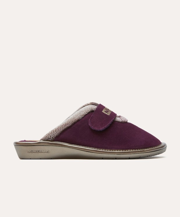 Nordikas ZAPATILLAS DE CASA MUJER AFELPADO MORADO