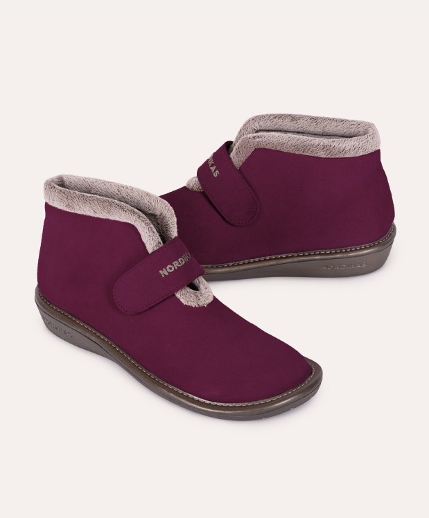Nordikas ZAPATILLAS DE CASA MUJER AFELPADO MORADO