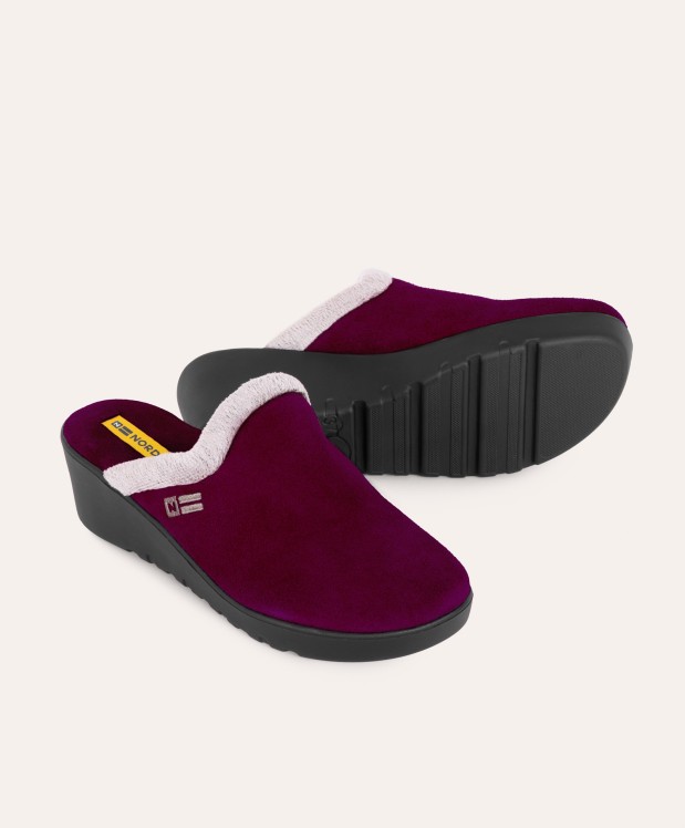 Nordikas ZAPATILLAS DE CASA MUJER AFELPADO MORADO