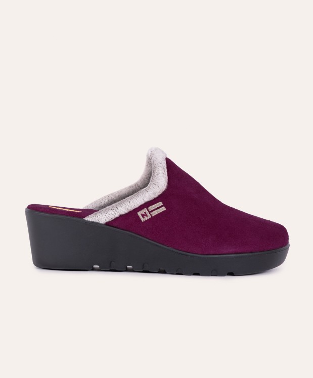 nordikas ZAPATILLAS DE CASA MUJER AFELPADO MORADO