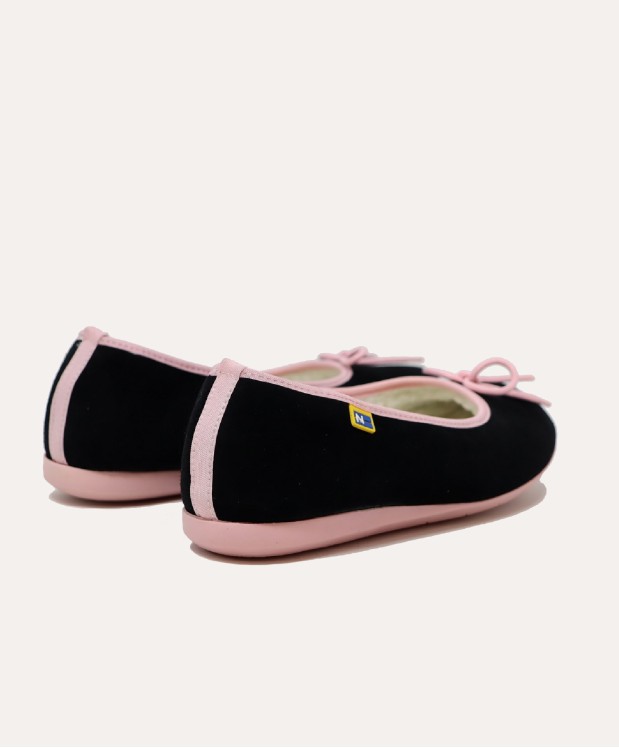 Nordikas ZAPATILLAS DE CASA MUJER AFELPADO NEGRO