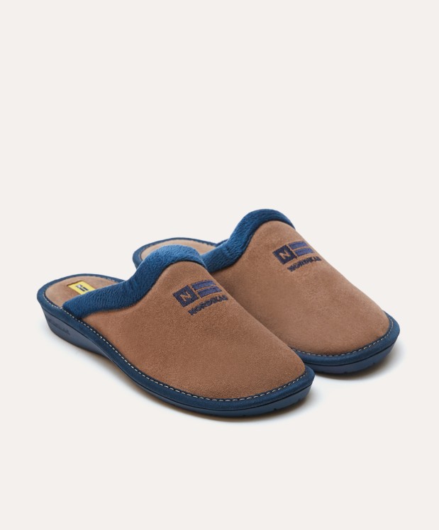 Nordikas ZAPATILLAS DE CASA MUJER AFELPADO PIEDRA