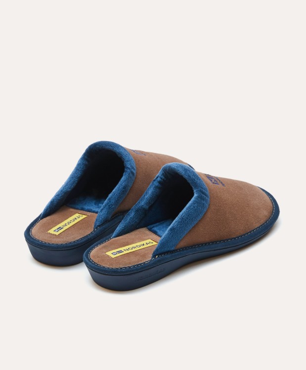 Nordikas ZAPATILLAS DE CASA MUJER AFELPADO PIEDRA