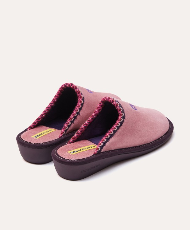 Nordikas ZAPATILLAS DE CASA MUJER AFELPADO ROSA