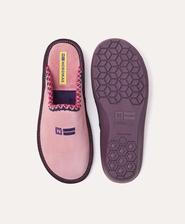 Nordikas ZAPATILLAS DE CASA MUJER AFELPADO ROSA