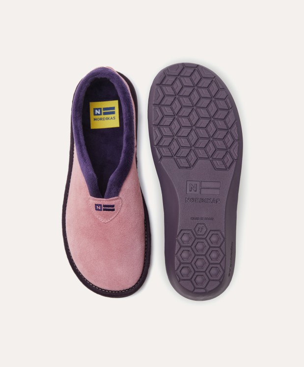 Nordikas ZAPATILLAS DE CASA MUJER AFELPADO ROSA