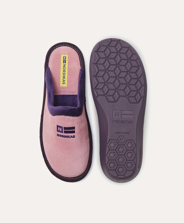 Nordikas ZAPATILLAS DE CASA MUJER AFELPADO ROSA