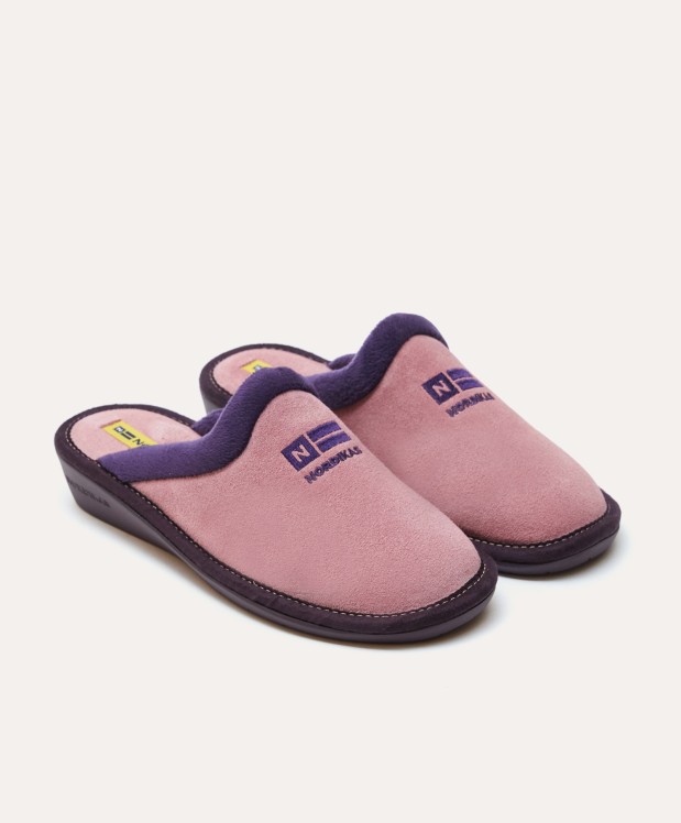 nordikas ZAPATILLAS DE CASA MUJER AFELPADO ROSA