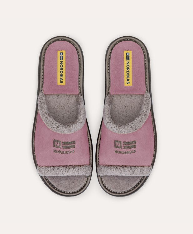 Nordikas ZAPATILLAS DE CASA MUJER AFELPADO ROSA