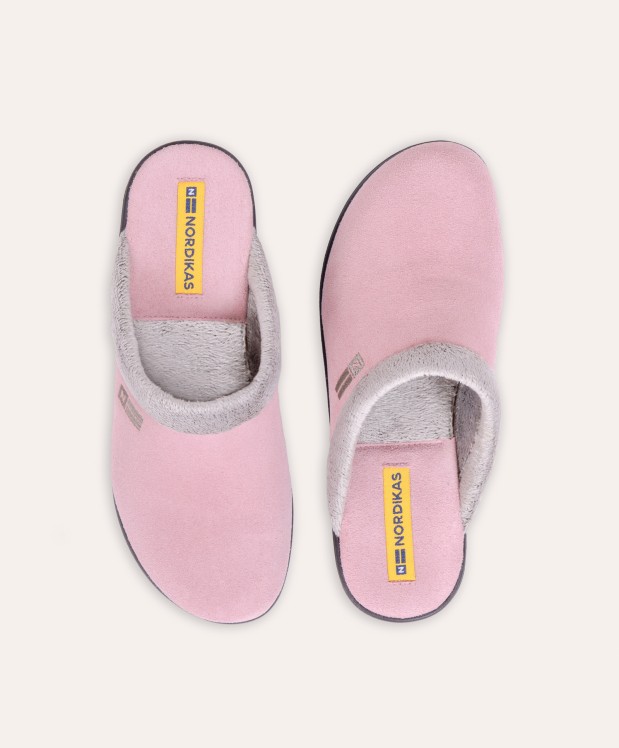 Nordikas ZAPATILLAS DE CASA MUJER AFELPADO ROSA