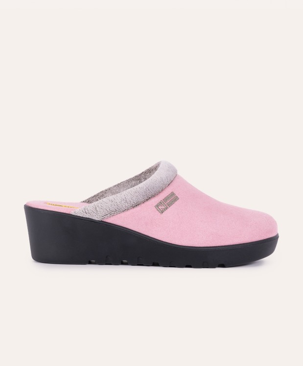 nordikas ZAPATILLAS DE CASA MUJER AFELPADO ROSA
