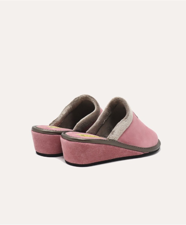 Nordikas ZAPATILLAS DE CASA MUJER AFELPADO ROSA