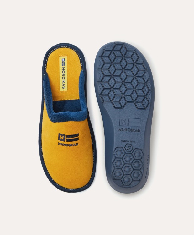 Nordikas ZAPATILLAS DE CASA MUJER AFELPADO YELLOW