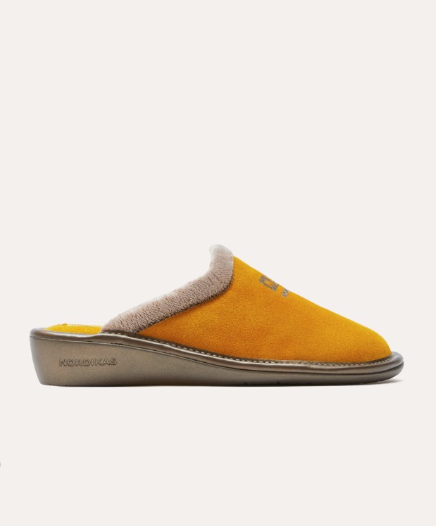 Nordikas ZAPATILLAS DE CASA MUJER AFELPADO YELLOW