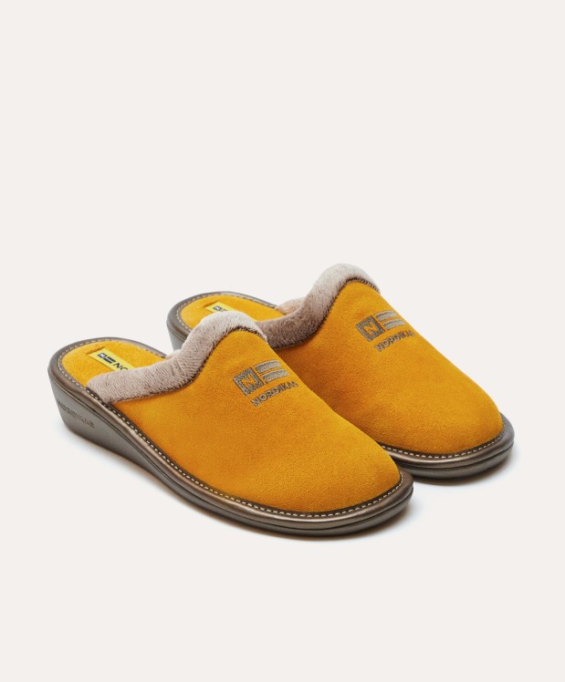 nordikas ZAPATILLAS DE CASA MUJER AFELPADO YELLOW