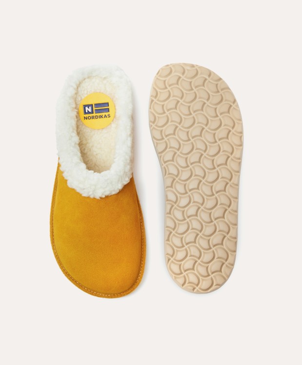 Nordikas ZAPATILLAS DE CASA MUJER AFELPADO YELLOW