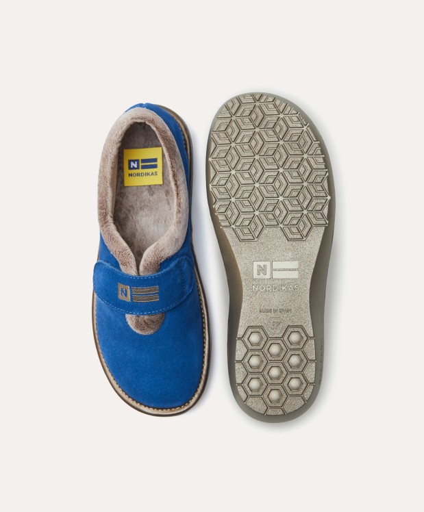 Nordikas ZAPATILLAS DE CASA MUJER AFELPADO ZAFIRO