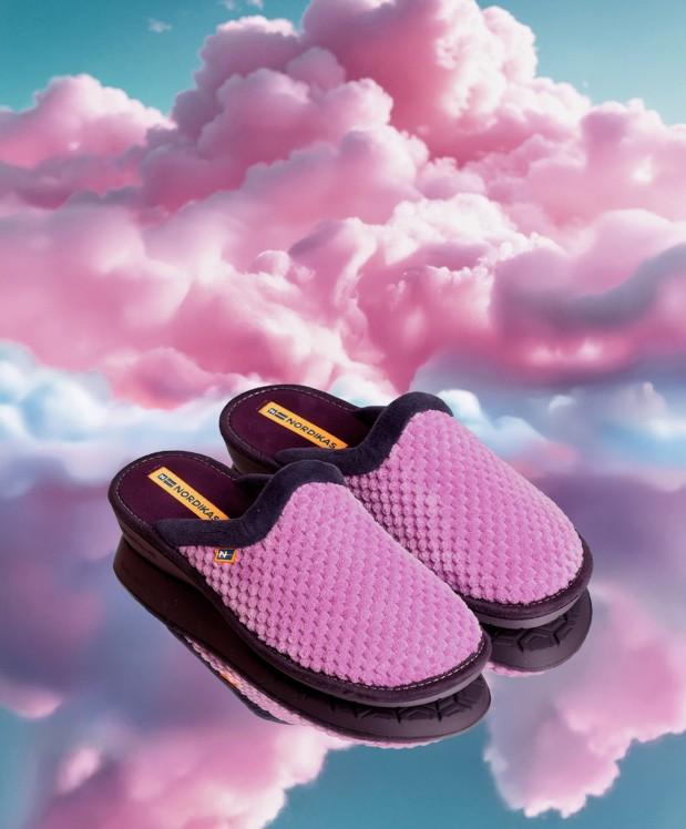 Nordikas ZAPATILLAS DE CASA MUJER ANDES MALVA