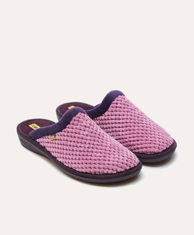 nordikas ZAPATILLAS DE CASA MUJER ANDES MALVA