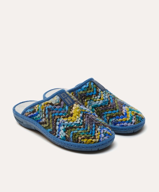 Nordikas ZAPATILLAS DE CASA MUJER ANDINO AZUL