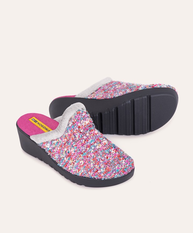 Nordikas ZAPATILLAS DE CASA MUJER AVIÑON FRESA