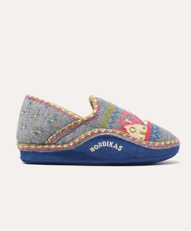 Nordikas ZAPATILLAS DE CASA MUJER CABAÑA GRIS