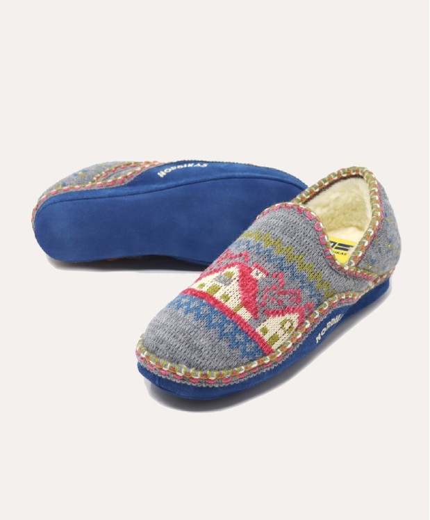 Nordikas ZAPATILLAS DE CASA MUJER CABAÑA GRIS