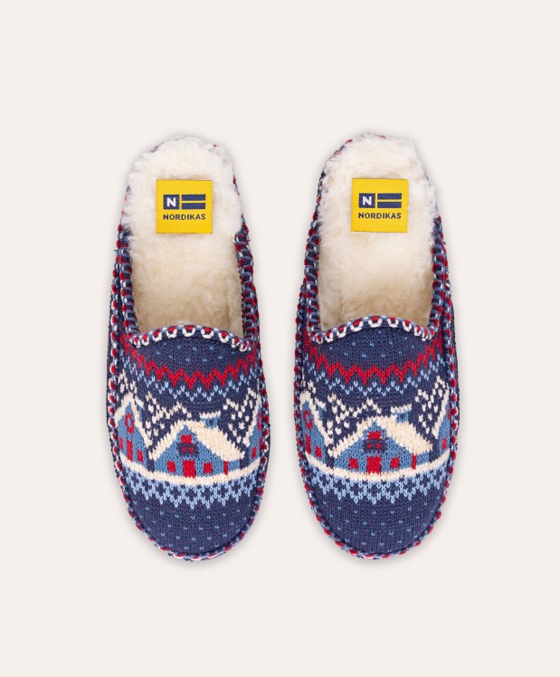 Nordikas ZAPATILLAS DE CASA MUJER CABAÑA MARINO