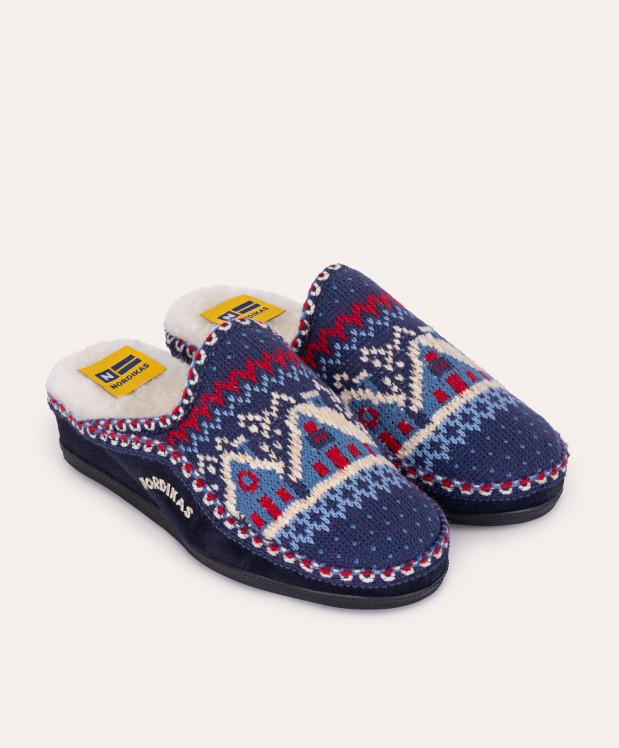 nordikas ZAPATILLAS DE CASA MUJER CABAÑA MARINO