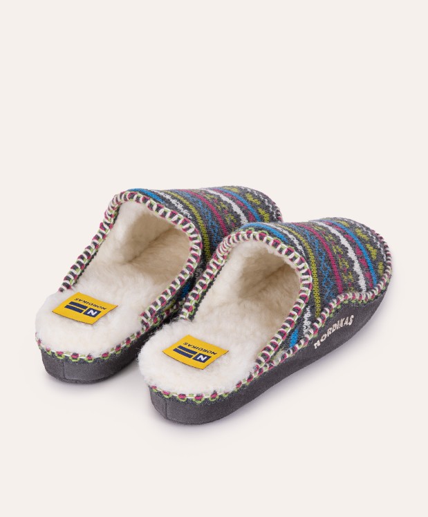 Nordikas ZAPATILLAS DE CASA MUJER CANDANCHU GRIS