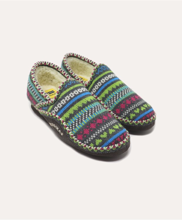 Nordikas ZAPATILLAS DE CASA MUJER CANDANCHU GRIS