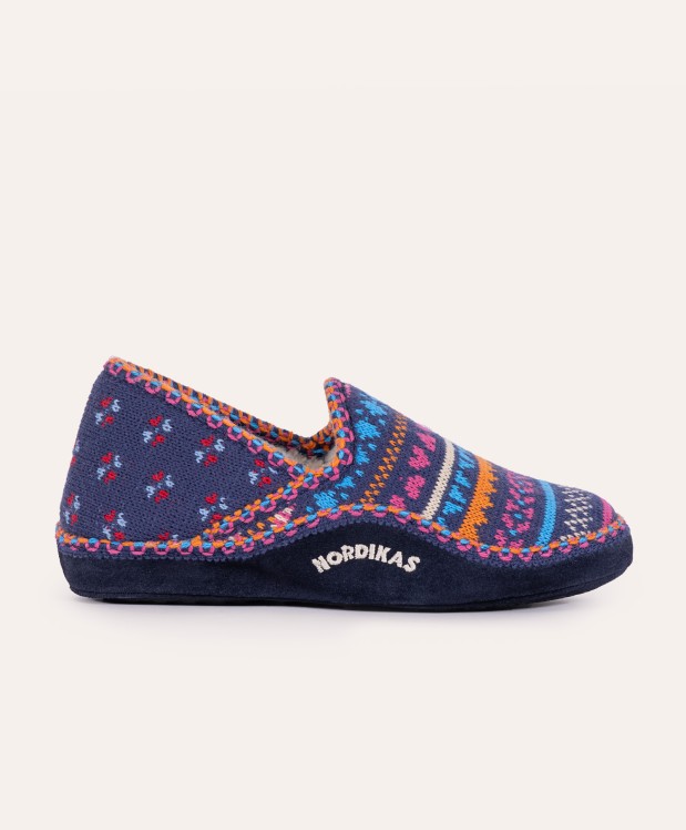 Nordikas ZAPATILLAS DE CASA MUJER CANDANCHU MARINO
