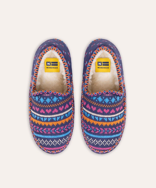 Nordikas ZAPATILLAS DE CASA MUJER CANDANCHU MARINO