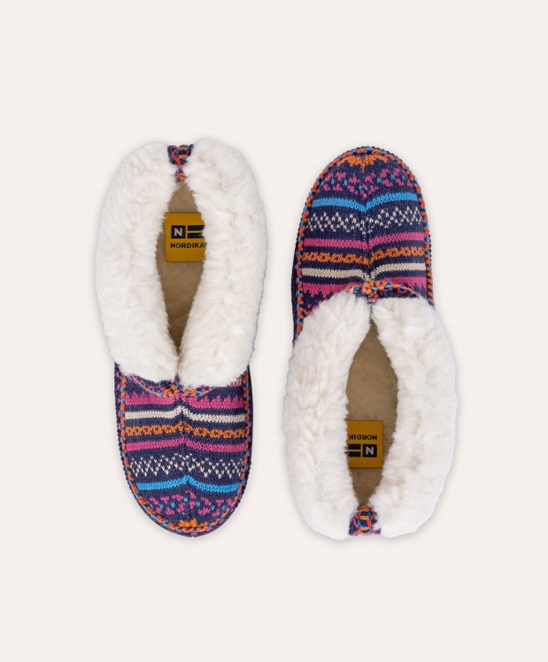 Nordikas ZAPATILLAS DE CASA MUJER CANDANCHU MARINO