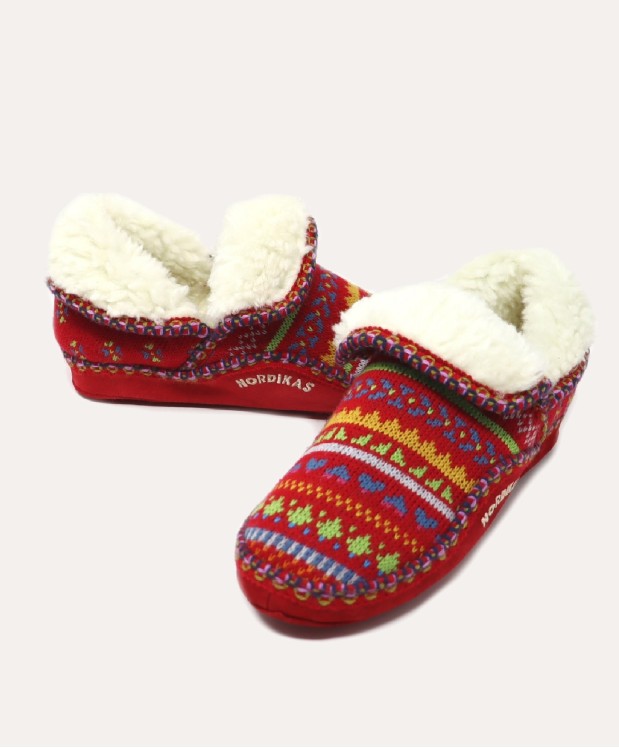 nordikas ZAPATILLAS DE CASA MUJER CANDANCHU ROJO