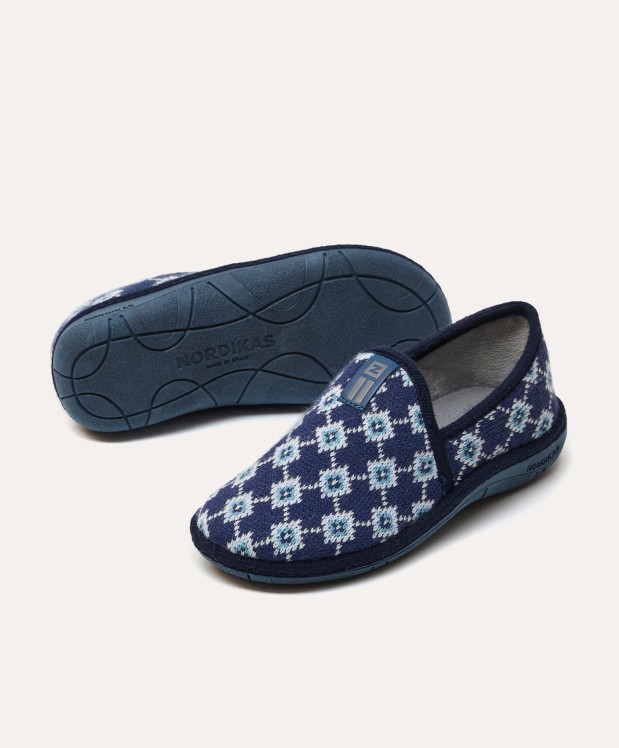Nordikas ZAPATILLAS DE CASA MUJER CERLER MARINO