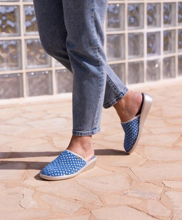 Nordikas ZAPATILLAS DE CASA MUJER CIRCLES JEANS