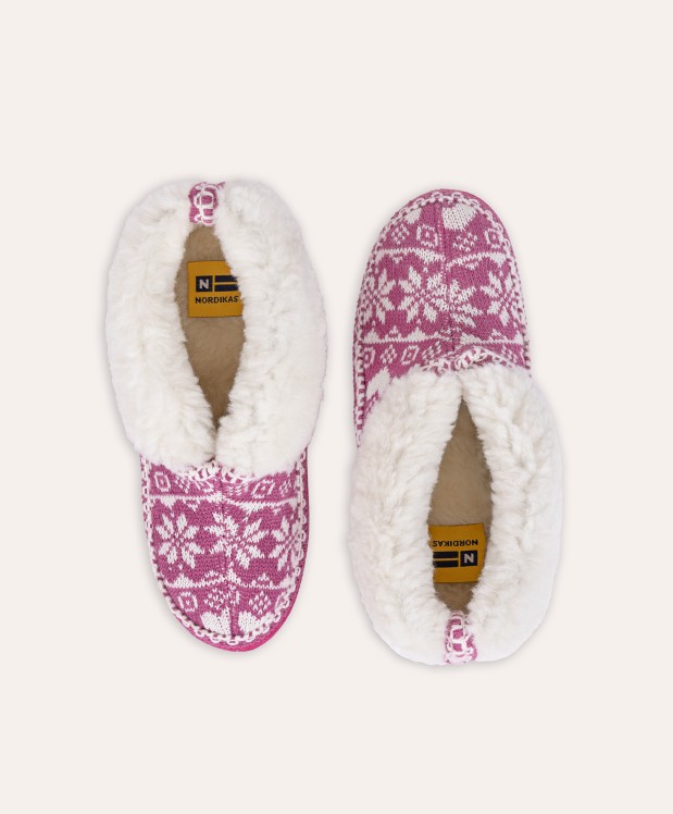 Nordikas ZAPATILLAS DE CASA MUJER COPITOS FRESA