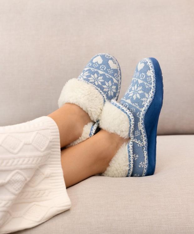 Nordikas ZAPATILLAS DE CASA MUJER COPITOS ZAFIRO