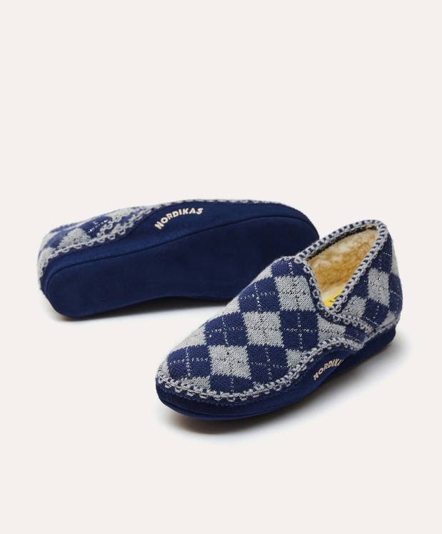 Nordikas ZAPATILLAS DE CASA MUJER DAMA AZUL