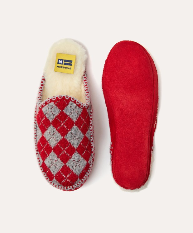 Nordikas ZAPATILLAS DE CASA MUJER DAMA ROJO