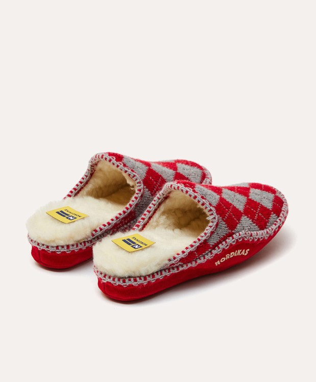 Nordikas ZAPATILLAS DE CASA MUJER DAMA ROJO