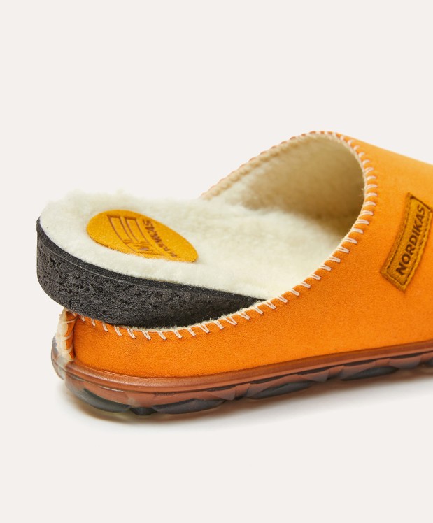 Nordikas ZAPATILLAS DE CASA MUJER ECO SUEDE ORANGE