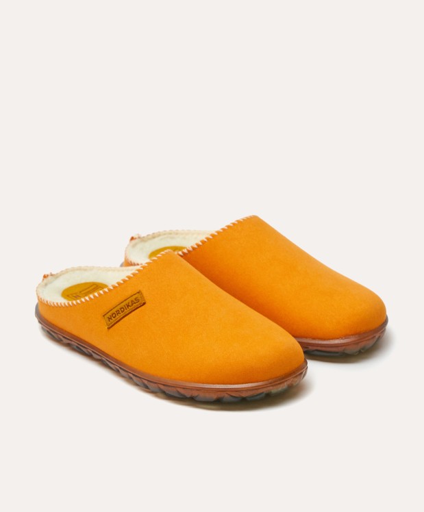 nordikas ZAPATILLAS DE CASA MUJER ECO SUEDE ORANGE