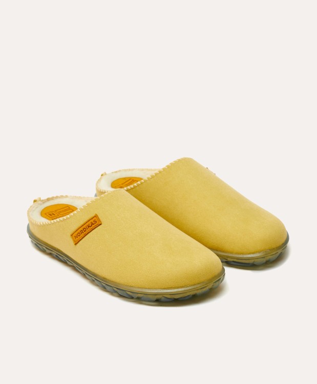 Nordikas ZAPATILLAS DE CASA MUJER ECO SUEDE YELLOW