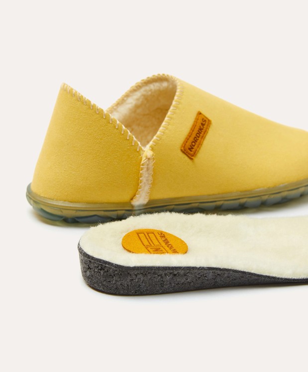 Nordikas ZAPATILLAS DE CASA MUJER ECO SUEDE YELLOW